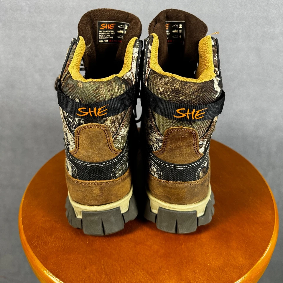 SHE Camo Boots Woman’s Size 10M Outdoor Hunting Boots Waypoint Camoflauge NEW! - Image 3 of 4