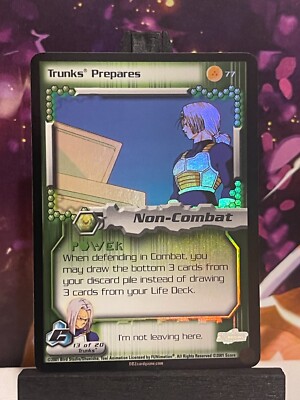 Dragon Ball Z CCG Trunks Prepares 77 Cell Saga Unlimited Foil! | eBay
