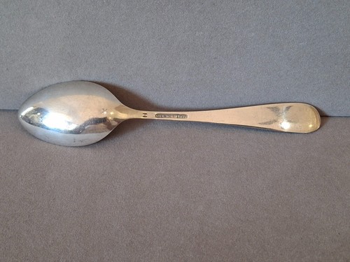 Rose By Stieff Sterling Silver Repousse Teaspoon. No Mono, 33 grams, 5 7/8" - Picture 5 of 5