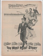 1950 THE WEST POINT STORY James Cagney Original Vintage Movie Promo Ad