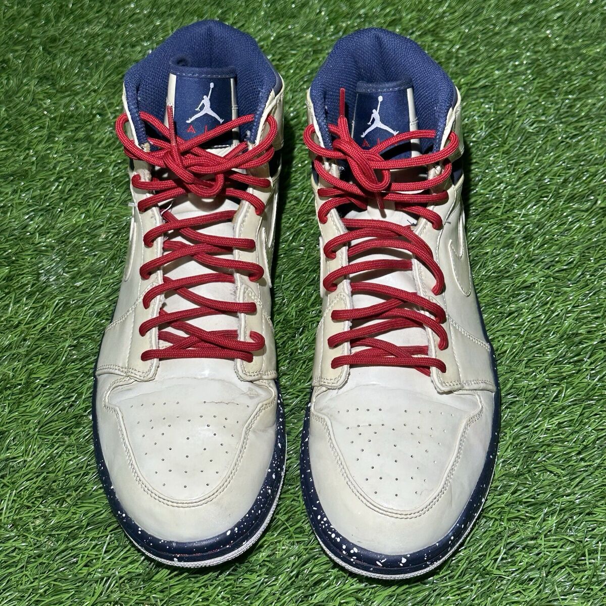 Jordan 1 Premier Olympic Hi Strap Mens 11.5 White Patent Jordan 1 Premier Olympic Hi Strap Mens 11.5 White Patent