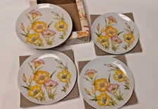 Set of 4 Plates by Jessica Fine China, Toscany Pattern, Original Box