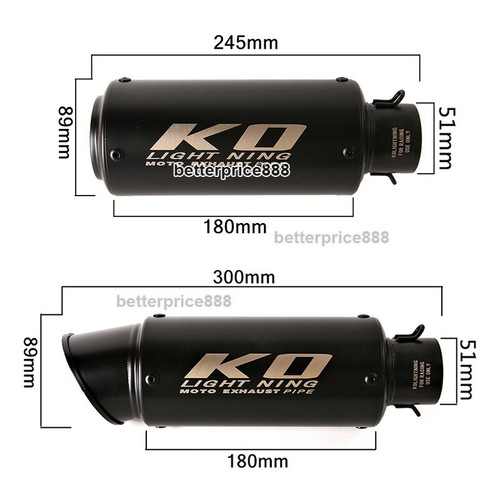 Exhaust Mid Pipe Link Muffler Tips With DB Killer For Kawasaki Z900 2020~2024 - Picture 11 of 12
