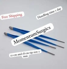 DeBakey Tissue Forceps Set of 2 Pcs 18 & 22cm With 2mm Tip Insulated Instruments