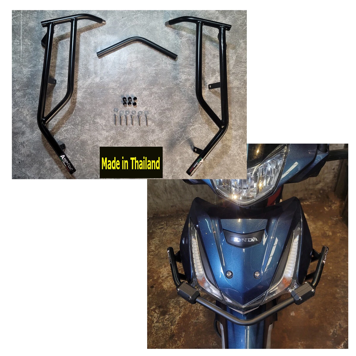 Crash Bar Frame Guard Protector For Honda Wave 125i LED 2020