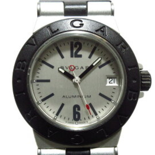 BVLGARI Aluminum AL32TA Quartz Analog White Dial Unisex  display picture 3