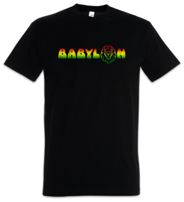 Babylon I T-Shirt Rasta Reggae Irie Ska Jamaica Africa Rastafari Ethiopia