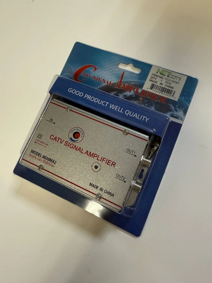 30dB HDTV Antenna Amplifier Signal Booster TV High Gain Channel Boost VHF UHF - Image 4 of 4