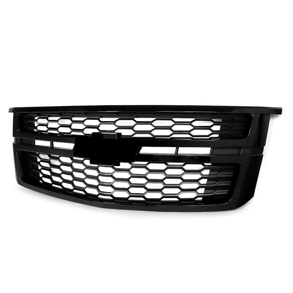 Gloss Black Front Bumper Grille Grill For 2015-2020 Chevy Tahoe