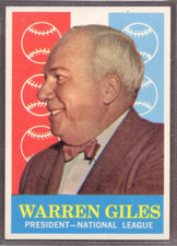 1959 Topps Set-Break #200 Warren Giles Nl Pres EX-EXMINT *JAYSACE*