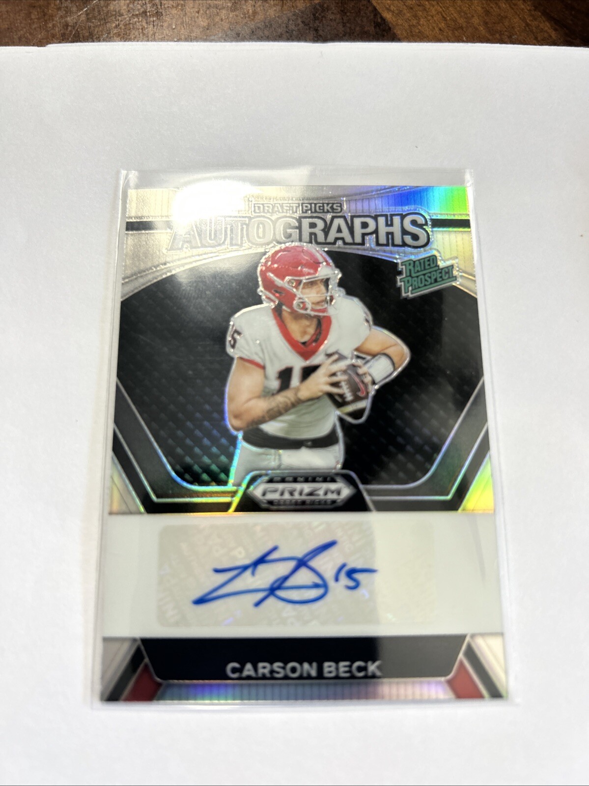 2024 Panini Prizm Draft Pick Carson Beck To RC AUTO #DPA-CBE
