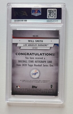 WILL SMITH (DODGERS) 2020 TOPPS FIVE STAR AUTO AUTOGRAPH PURPLE