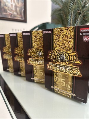 Yu-Gi-Oh Yugioh Quarter Century Bonanza Mini Booster Box 4 Sealed All Foil Packs