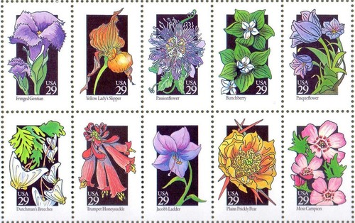 Sheet of 50 Wildflowers of America 1992 US Stamps 29 Cent MNH - Scott 2647-96 - Picture 5 of 7