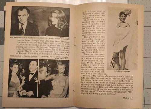 Vintage Quick News Weekly 8. Mai 1950 Band 2 #19 Schauspielerin Rita Hayworth, Kiosk - Bild 6 von 7