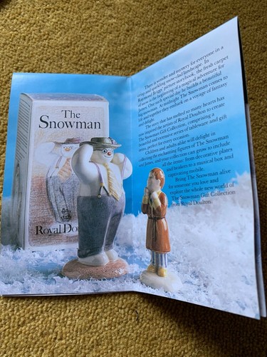 1980's 'The Snowman' Royal Doulton 'Walking in the Air' Plate, Still in Box, New - Picture 10 of 11