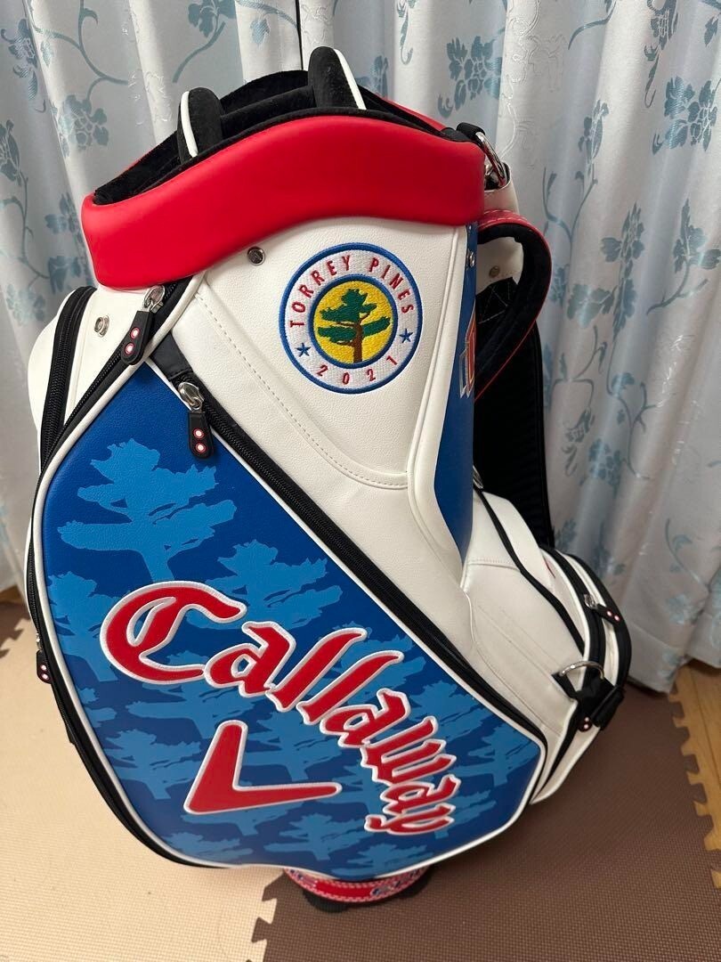 Callaway EPIC ゴルフバッグ Torrey Pines 2021 Callaway EPIC Torrey Pines 2021 Golf Bag Blue White Red