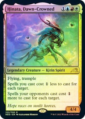 HINATA, DAWN-CROWNED Foil Rare #222/302 R NEO MTG Magic - KAMIGAWA