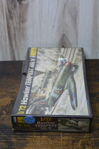 NEW VTG 1/72 HELLER HAWKER TEMPEST MK V Airplane MODEL KIT 274 - Sealed Box c1 - Picture 2 of 5