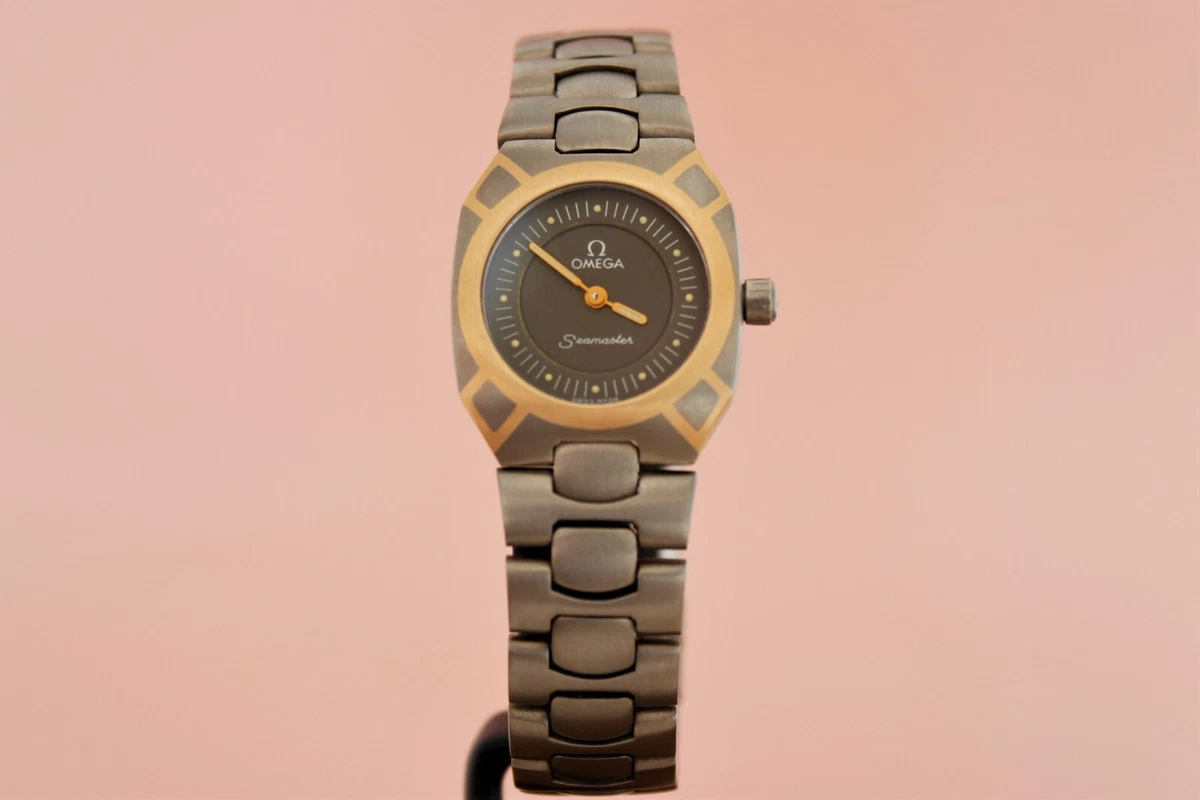 Omega seamaster outlet titane quartz