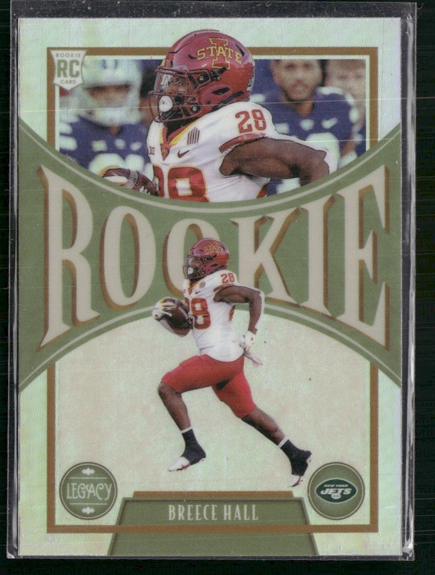 2022 Panini Legacy #159 Breece Hall Premium Silver Rookie