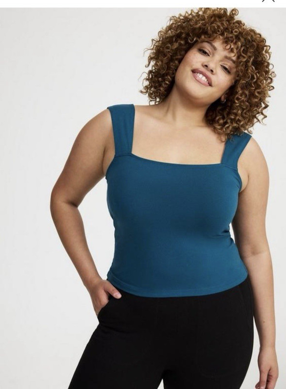 torrid Foxy Square Neck Crop Tank size 0
