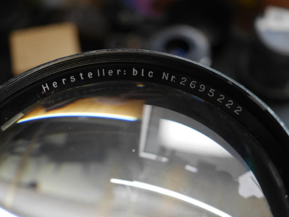 Zeiss obiettivo aereo militare 75 cm f6.3 obiettivo enorme dovrebbe coprire formato ultra grande - Immagine 4 di 4