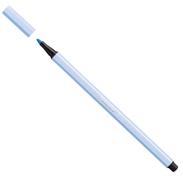 Pennarello Pen 68 Stabilo - 1 mm - 68/11 (Blu Ghiaccio Conf. 10)