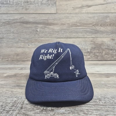 We Rig It Right Construction Co. Hat Cap Adult Mens Adjustable Snapback