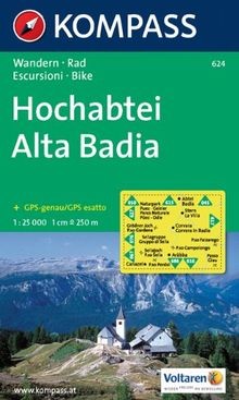 Hochabtei, Alta Badia: Wander- und Radkarte. Carta escur... | Buch | Zustand gut