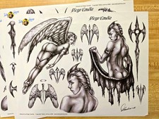 7 Vintage Tattoo Johhny 2006 Diego Candia Tattoo Flash Sheets
