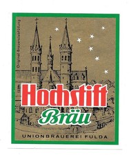 Bieretikett Union-Brauerei Fulda (HH)