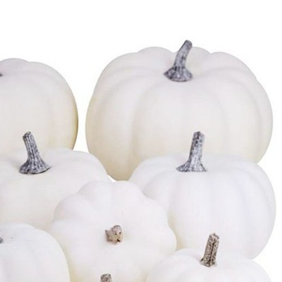 12Pcs Lifelike Artificial Pumpkins For Fall Harvest Party Decor