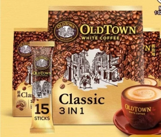 3x Avellana 3x Clásico Old Town 3 en 1 Café Blanco Instantáneo 90 Palitos x 38g Foto 3 de 4