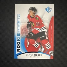 Upper Deck SP Rookie Authentics Blue 2025-26 Oliver Moore #116 Blackhawks NHL