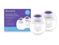 Lansinoh DiscreetDuo Flow Wearable Breast Pump Hands-Free Electric Pump, Quiet