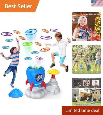Outdoor Fun: 16 Disc Flying Launcher Game for Kids 3-8, Perfect Birthday Gift