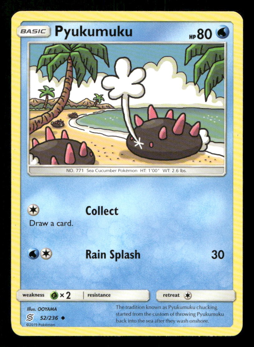 Pyukumuku 52/236 Unified Minds LP Pokemon