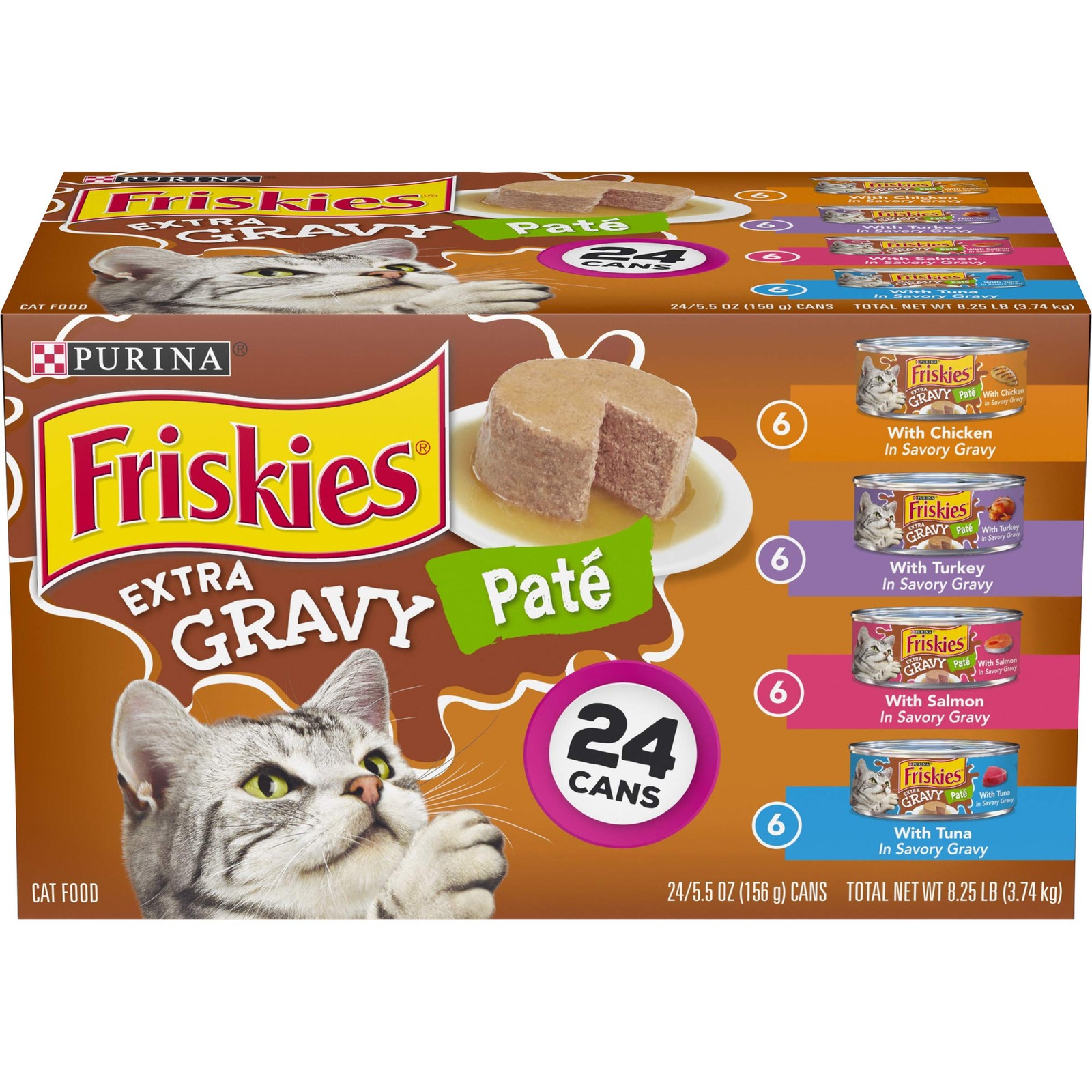 Purina Friskies Pate Wet Cat Food 5.5 Ounce (Pack of 24), Original Version