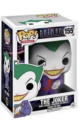 Funko Batman The Animated Series Joker Pop Heroes Figure #155