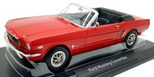 Norev 1/18 Scale Diecast 182810 - Ford Mustang Convertible 1966 - Red