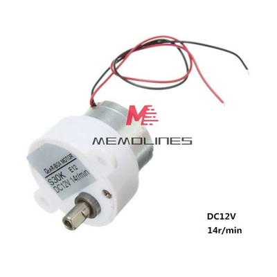 DC12V 14RPM 2 Wires High   Electric Geared Box S30K Reduction Motor *lh