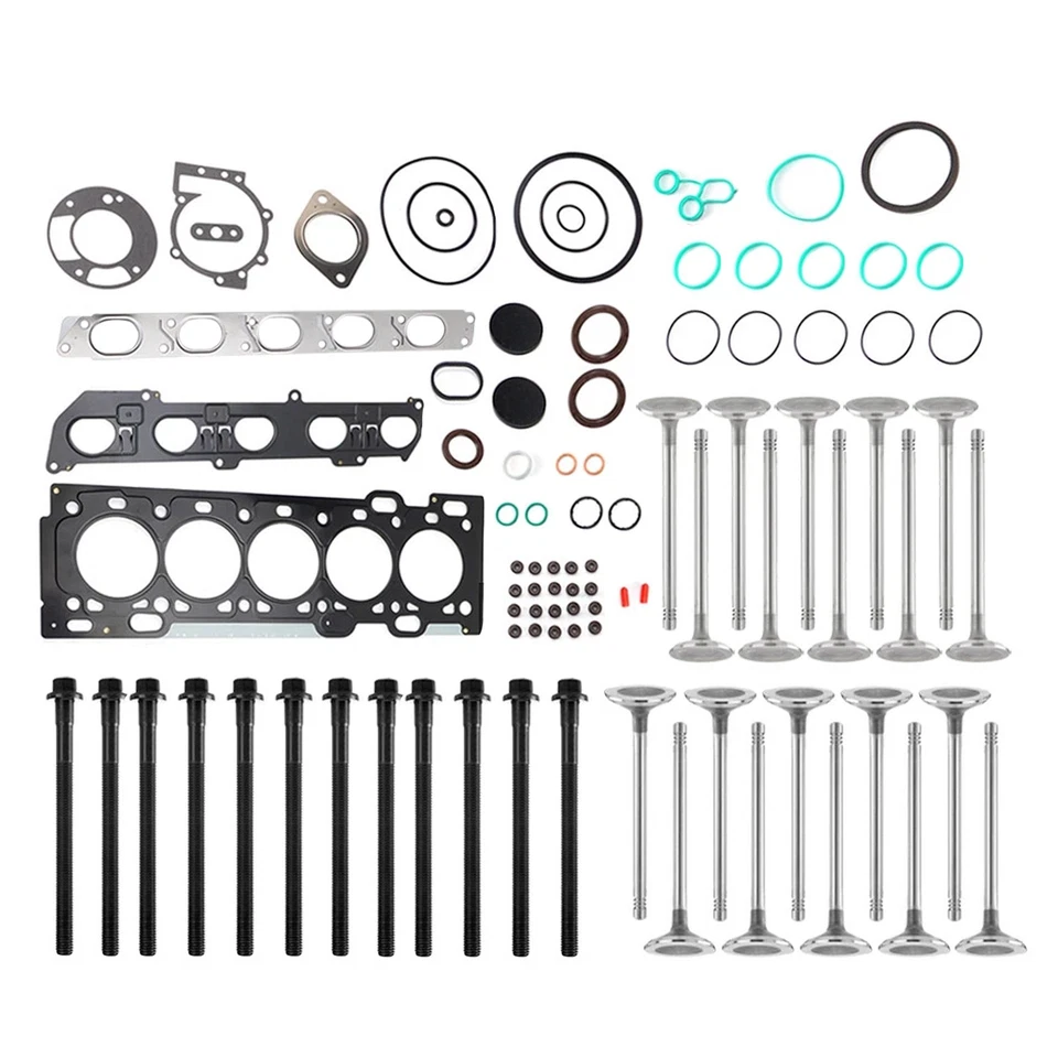 Nuevo juego de juntas de culata para Volvo C30 C70 S40 S60 V50 V60 con pernos válvulas Foto 2 de 4