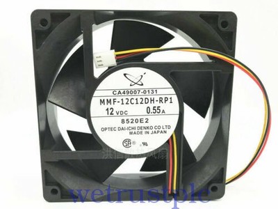 1PC Mitsubishi MMF-12C12DH-RP1 DC12V 0.55A 12038 cooling fan three wire