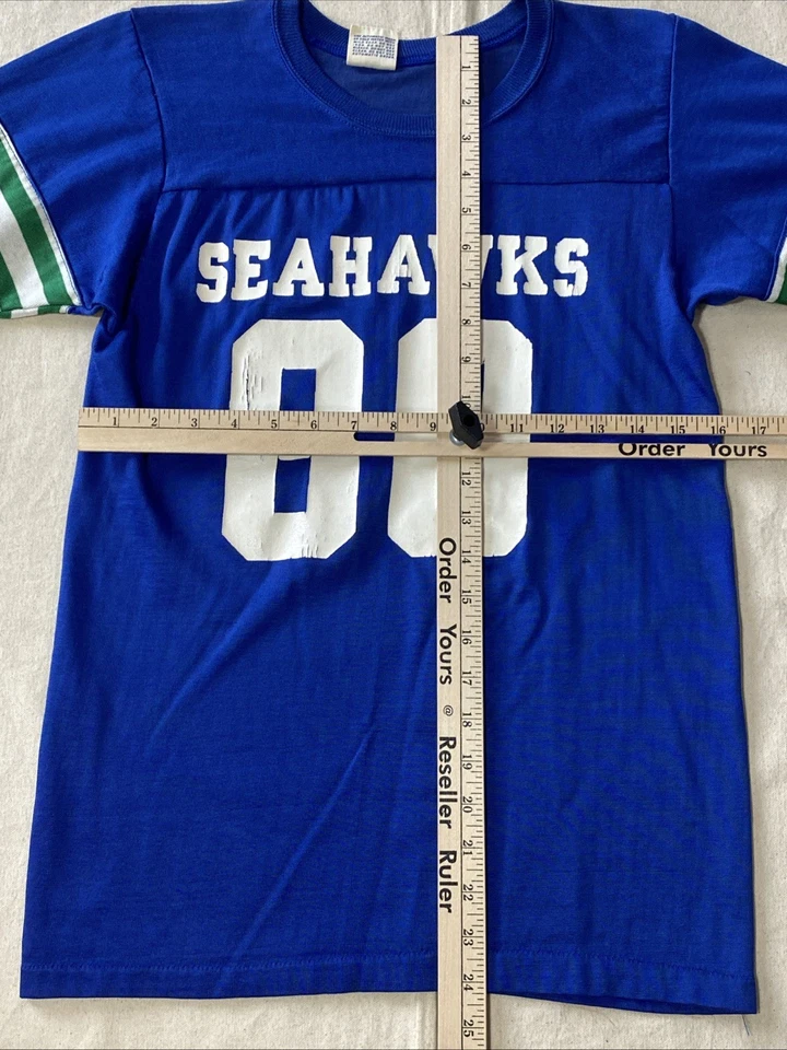 Camiseta deportiva vintage Rawlings años 80 Seattle Seahawks #80 LARGENT - JUVENIL GRANDE Foto 4 de 4
