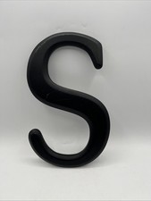 12  Black Capital Uppercase Wall Painted Letter  S  
