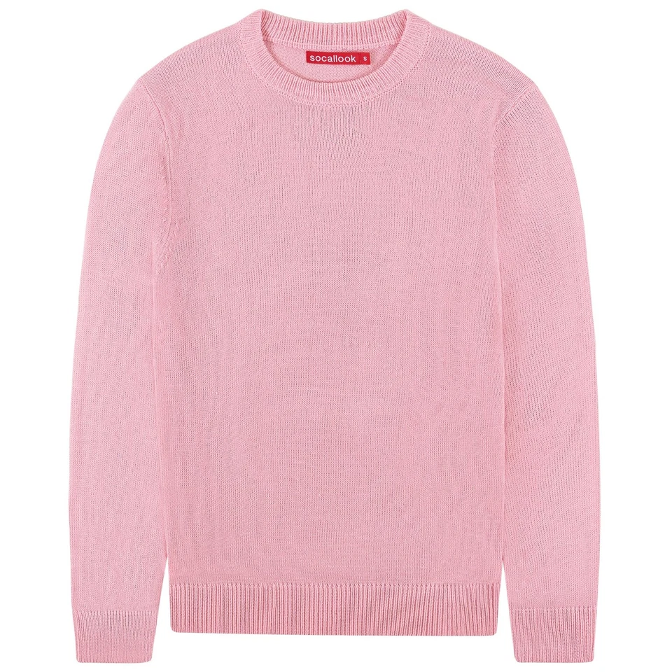 Socal Look Men's Sweater Crew Neck Long Sleeve Acrylic Pullover - Image 2 of 4