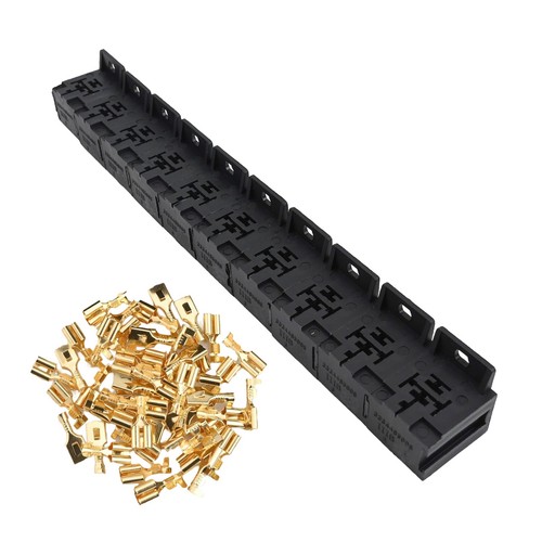 Efficient Installation Car Relay Socket Holders Set of Ten with Terminals - Picture 9 of 12