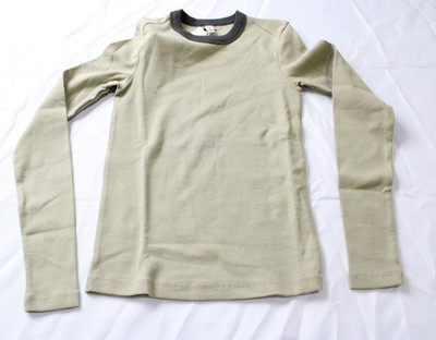 Kotn Women's Fitted Long Sleeve Ribbed T-Shirt EJ3 Desert/Beluga Size XS NWT