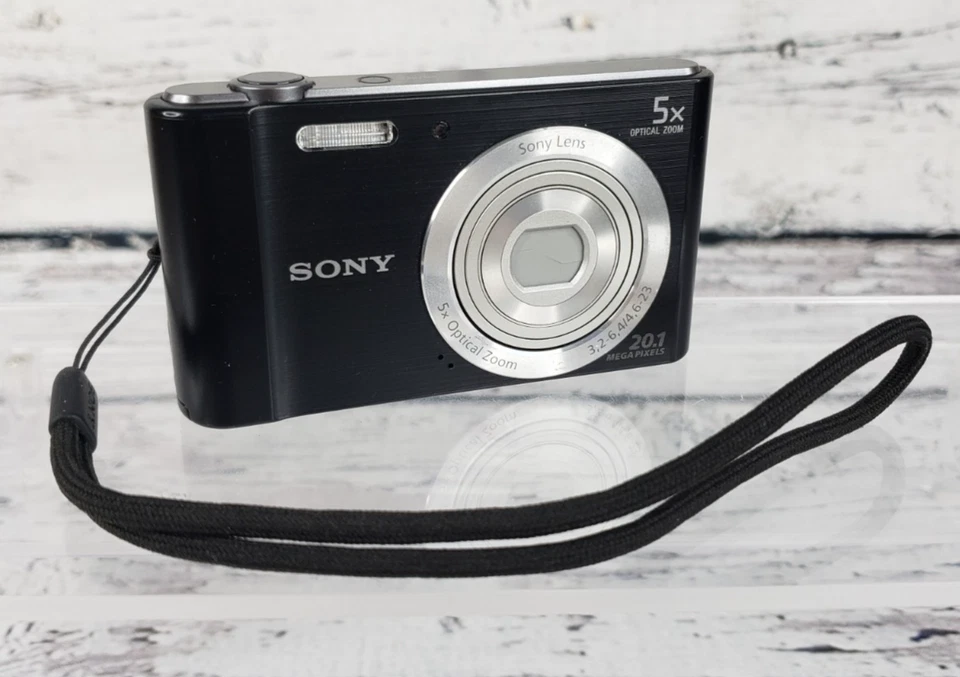 Sony Cyber-shot DSC-W800 Digital Camera Black w/Battery & Charger - TESTED - Image 2 of 4